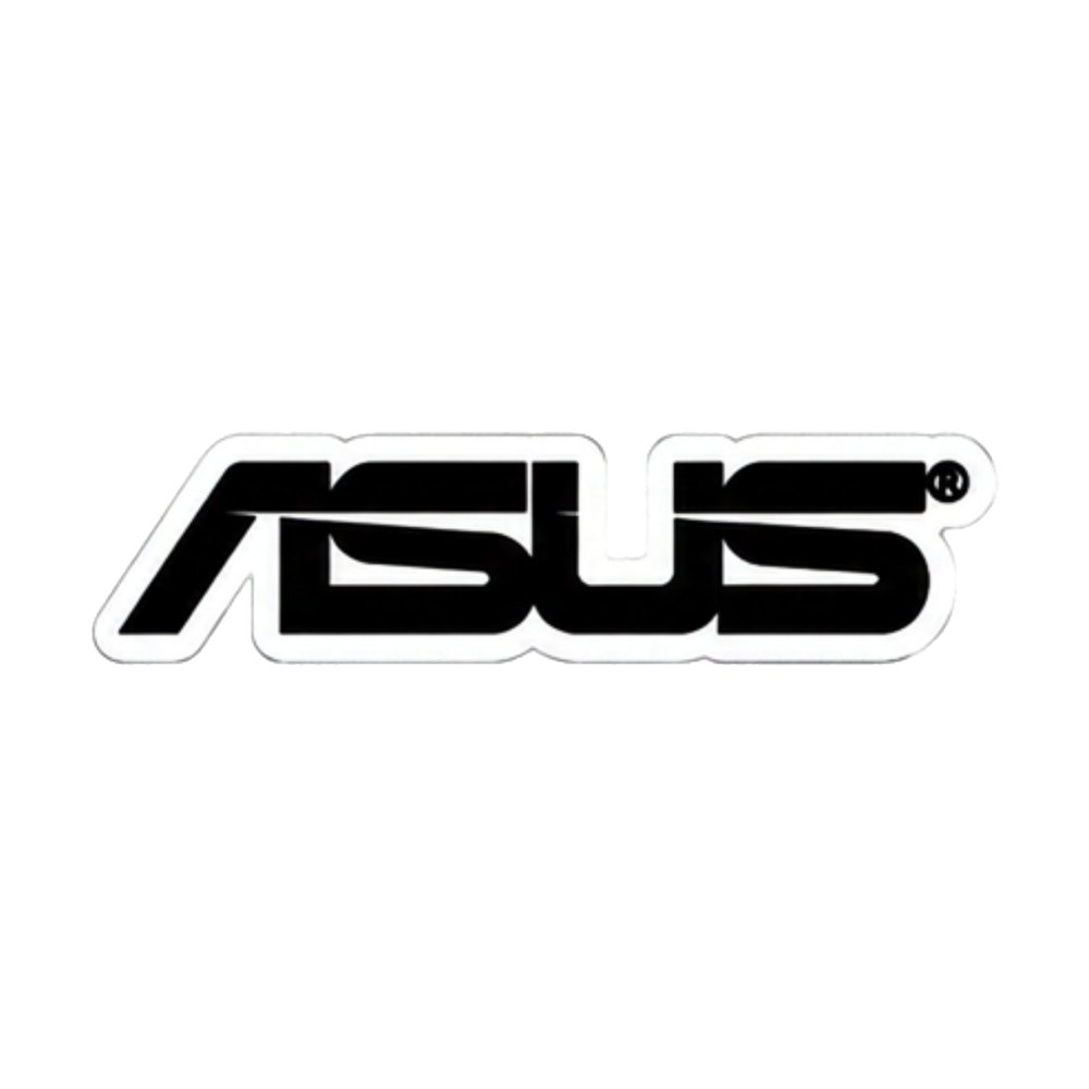 ASUS Logo sticker: The black ASUS wordmark