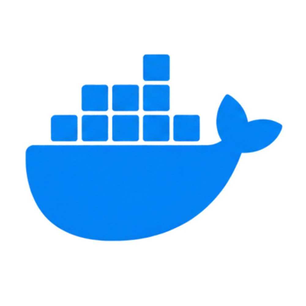 Docker Logo sticker: The blue Docker whale logo with containers
