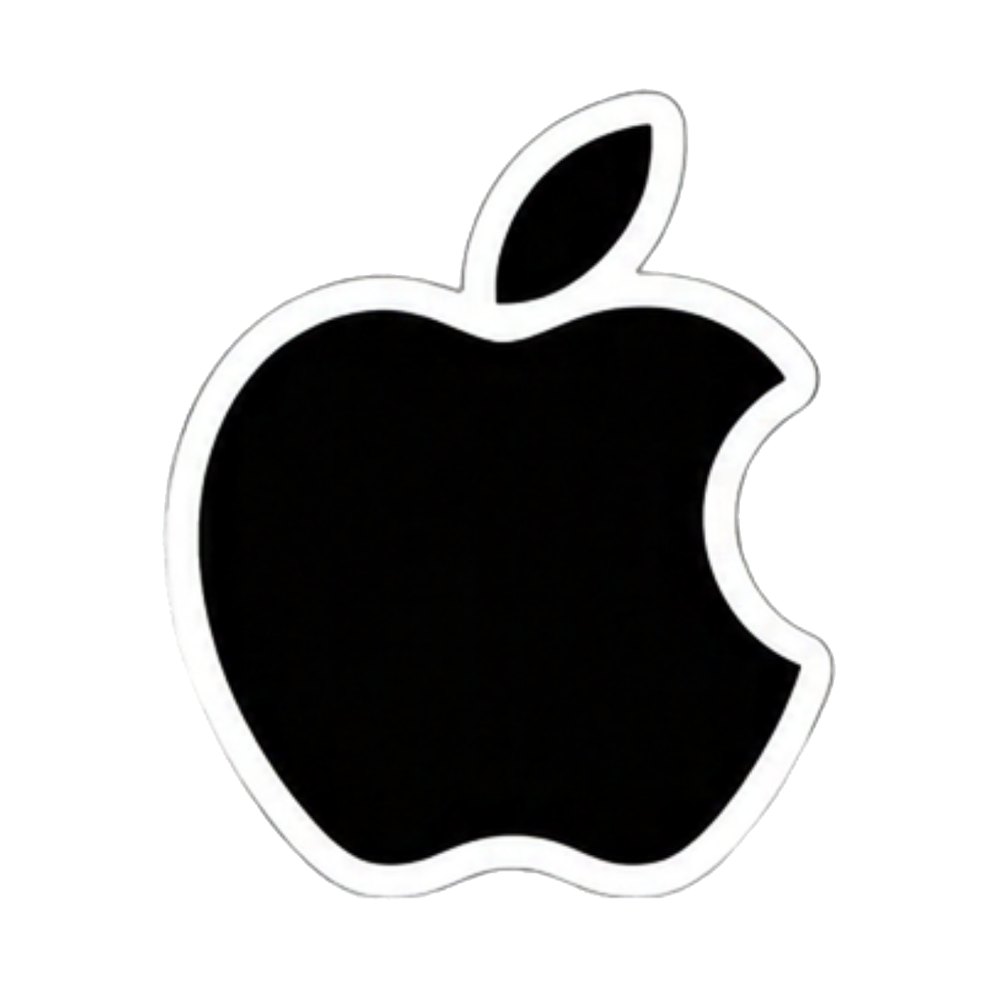 Apple Logo sticker: The black Apple logo