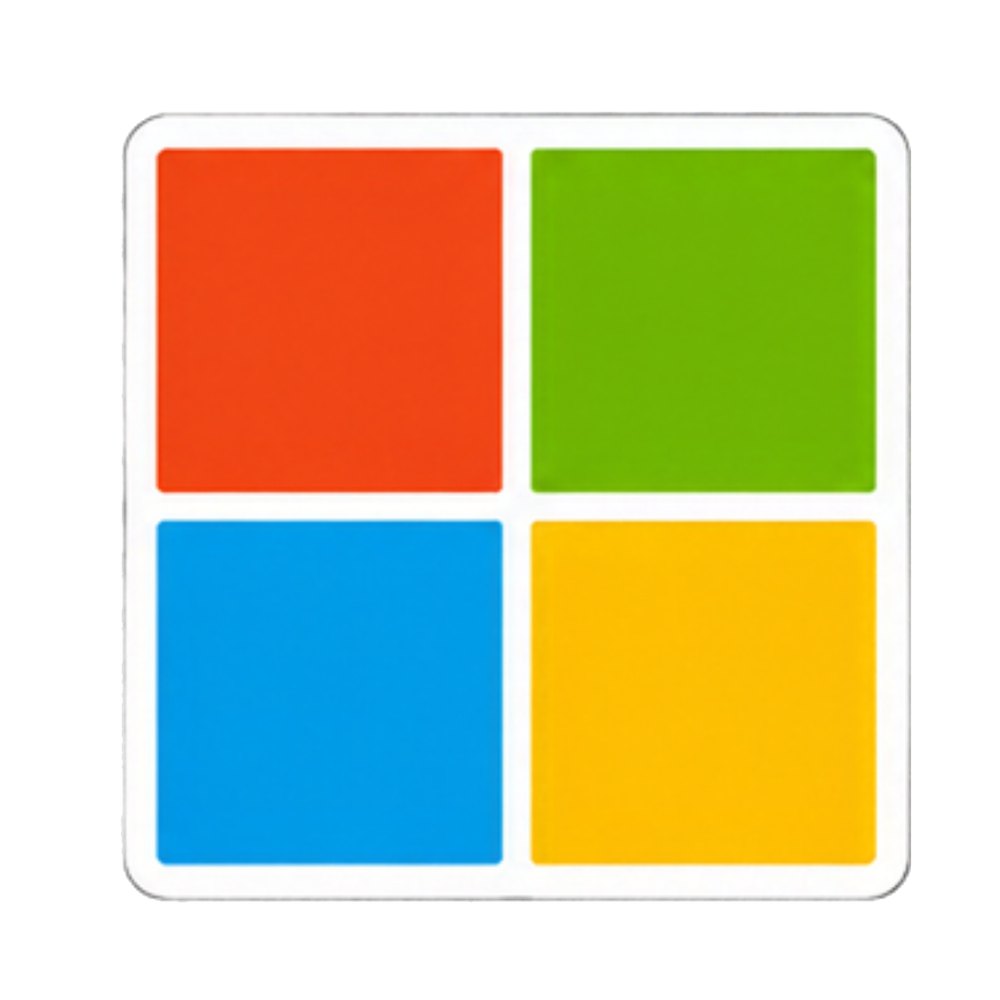 Microsoft Logo sticker: The four-colour Microsoft squares